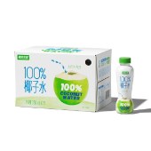 植物宇宙100%椰子水果汁椰青椰子水350ml/瓶