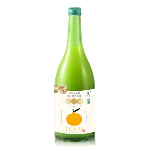 小花样久造柚子酒750ml果酒水果酒果子酒