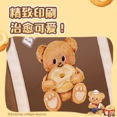 得力（deli）黄油小熊补习袋可爱简约卡通多功能手提购物袋拎书带  男女孩礼物HY707【颜色随机】】