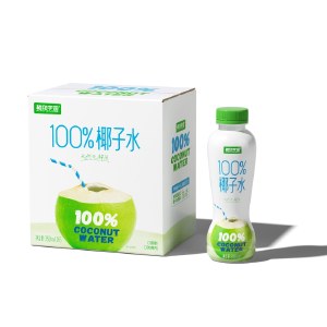 植物宇宙100%椰子水果汁椰青椰子水350ml/瓶
