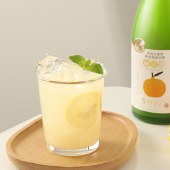 小花样久造柚子酒750ml果酒水果酒果子酒