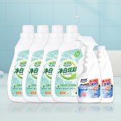 妙功夫家清组合( 净白炫彩多效去污洗衣液2kg*4+多功能清洁剂500ml*2)
