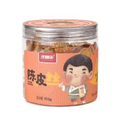 庆福年 新会原产地甘香陈皮丝酸甜即食零食圆罐装150克