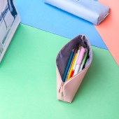 得力（deli）大容量笔袋加厚文具盒牛津布拉链铅笔盒高颜值简约铅笔袋. 66866【颜色随机】