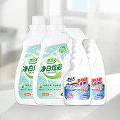 妙功夫家清组合（净白炫彩多效去污洗衣液2kg*2+多功能清洁剂500ml*2）