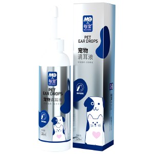 每宠宠物滴耳液除耳螨猫用狗狗耳朵清洗液清洁耳垢猫咪专用洗耳液120g/瓶