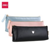 得力（deli）大容量笔袋加厚文具盒牛津布拉链铅笔盒高颜值简约铅笔袋. 66866【颜色随机】