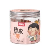 庆福年 新会原产地陈皮姜蜜饯即食零食圆罐装150克