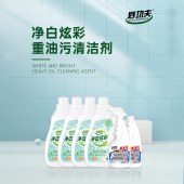 妙功夫家清组合（净白炫彩多效去污洗衣液2kg*4+重油污清洗剂500ml*2）
