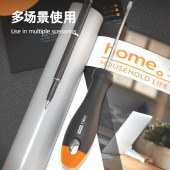得力（deli）铬钒钢带磁性螺丝批起子改锥螺丝刀套装home系列工具 3x75mm一字螺丝批（橙） HT1103C