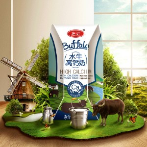 左江水牛高钙奶210ml*10盒 高钙牛奶营养早餐奶水牛奶