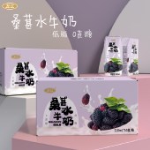 左江桑葚水牛奶210ml*10盒早餐奶果味代餐奶0蔗糖低脂奶