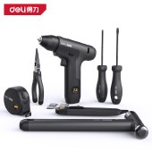得力（deli）home系列家用电动工具箱套装8件锂电钻钢卷尺螺丝批组套 7.2V锂电钻8件套 HT0208