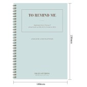 得力(deli)8本A5/60张笔记本子线圈本 简约螺旋本错题本练习本 LA560