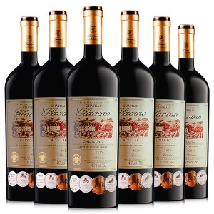法国原瓶进口 卡迪亚克橡木桶干红葡萄酒750ml*6瓶