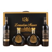 【4支礼盒装】昂富庄园佩顿城堡干红葡萄酒750ml*2+古澳堡XO白兰地500ml*2 节日礼盒