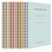 得力(deli)8本A5/60张笔记本子线圈本 简约螺旋本错题本练习本 LA560