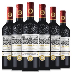 法国进口路易美露传世窖藏干红葡萄酒750ml*6瓶