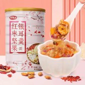 【3罐】红枣坚果银耳羹500g/罐   冲泡即食早餐代餐