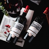 法国进口路易美露窖藏干红葡萄酒双支装【750ml*2瓶+精美皮盒】