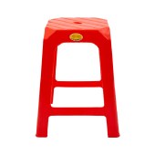 珠江牌红色塑料凳子加厚防滑餐饮大排档酒店凳子餐椅高凳成人家用【单张】