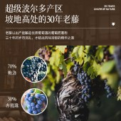 法国原瓶进口 超级波尔多 百年城堡酒庄 庄主自酿 AOP等级 圣拉曼大公爵干红葡萄酒750ml*6瓶