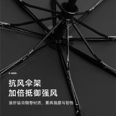 意几净遮阳防晒折叠晴雨伞 太阳伞折叠伞自动雨伞