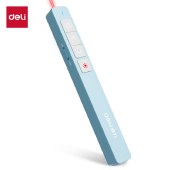 得力（deli）ppt多功能激光翻页笔教师上课用多功能翻页器遥控笔投影笔ma35 蓝色MA35【100m距离-电池款】