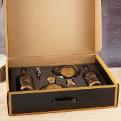 【4支礼盒装】昂富庄园佩顿城堡干红葡萄酒750ml*2+古澳堡XO白兰地500ml*2 节日礼盒