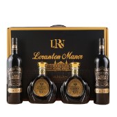 【4支礼盒装】昂富庄园佩顿城堡干红葡萄酒750ml*2+古澳堡XO白兰地500ml*2 节日礼盒