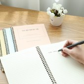 得力(deli)8本A5/60张笔记本子线圈本 简约螺旋本错题本练习本 LA560