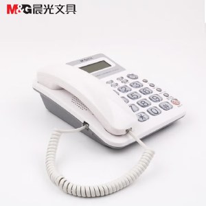 晨光电话机标准经典摇头水晶按键 AEQ96755 办公座机按键电话机