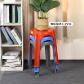 珠江牌塑料凳子餐桌凳高圆凳家用加厚板凳大排档凳子耐用可叠放