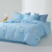 水星家纺（新花韵浅梦）四件套 全棉印花套件床单被套枕套 床上用品