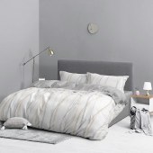 水星家纺印花磨毛四件套（指尖律动）床品四件套床单被套枕套 床上用品