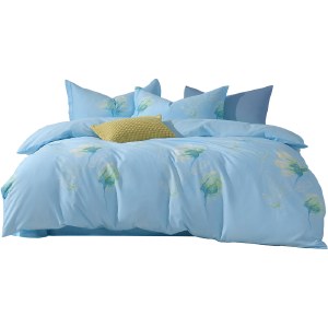 水星家纺（新花韵浅梦）四件套 全棉印花套件床单被套枕套 床上用品