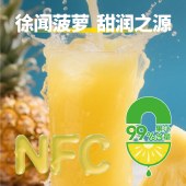 粤盐生态海盐菠萝饮料300ml/瓶 酸甜可口 解渴果汁饮料 6瓶/组／15瓶/箱