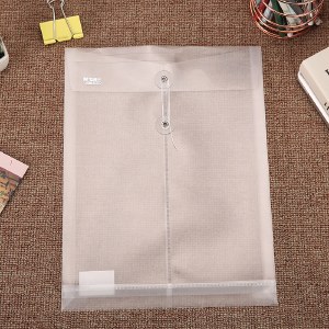 【12个装】晨光(M&G)文具A4竖式档案袋线扣文件袋白色塑料透明袋子ADM94518A