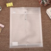 【12个装】晨光(M&G)文具A4竖式档案袋线扣文件袋白色塑料透明袋子ADM94518A