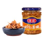 正宗蓬盛虾仁菜脯195g*2瓶装家用下饭拌面配粥炒菜蒸蛋速食即食菜
