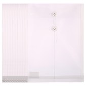 【12个装】晨光(M&G)文具A4竖式档案袋线扣文件袋白色塑料透明袋子ADM94518A
