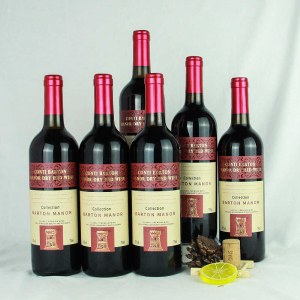 法国进口红酒康蒂巴顿庄园干红葡萄酒整箱750ml*6支