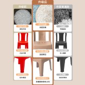珠江塑料加厚靠背椅沙滩椅躺椅休闲椅午睡椅地摊扶手椅学习小椅子