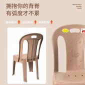 珠江塑料加厚靠背椅沙滩椅躺椅休闲椅午睡椅地摊扶手椅学习小椅子