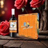 智利彩雄鸡混酿红葡萄酒 750ml/瓶 智利红酒干红葡萄酒