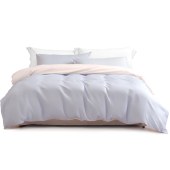 水星家纺磨毛纯色四件套（辉煌人生）床品四件套床单被套枕套 床上用品