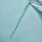 水星家纺（烟青若梦）A类水洗提花抗菌四件套床单被套枕套 床上用品