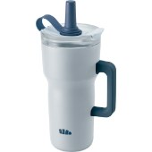 蕉下轻便大容量吸管保温杯LC80224 冰盐蓝900ml保温水杯咖啡杯子冰杯