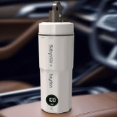 babystar316不锈钢内胆电热水杯车载便携电热水杯500ml LW-K03SS