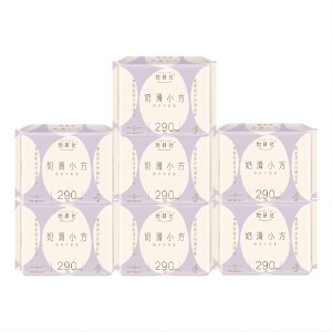 她研社奶滑小方棉柔卫生巾日夜用290mm*6片*7包【共42片】